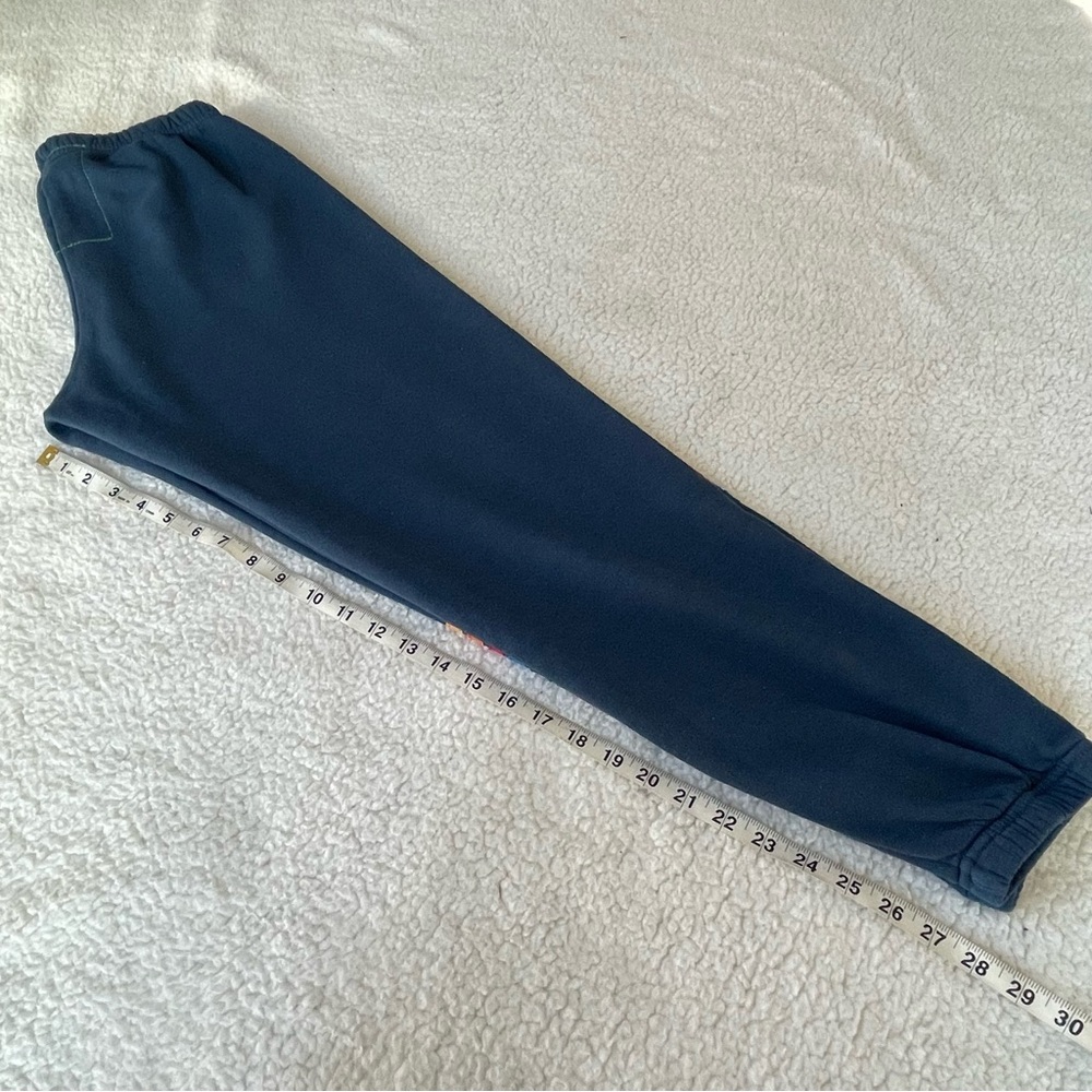Aviator Nation Navy Blue Women's Rainbow Stitch Sweatpants Joggers 5 stripes Med - Picture 3 of 10